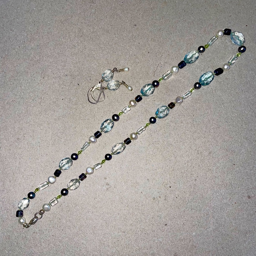 Freshwater Pearl and Semi Precious Stone Set